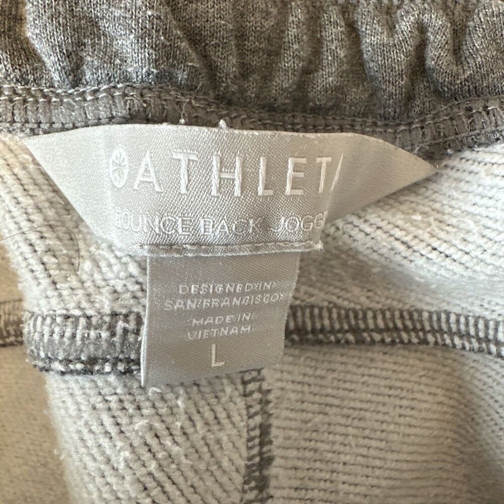 Athleta Womens Bounce Back Jogger Size Large Heather Gray Zip Pockets - Picture 6 of 7